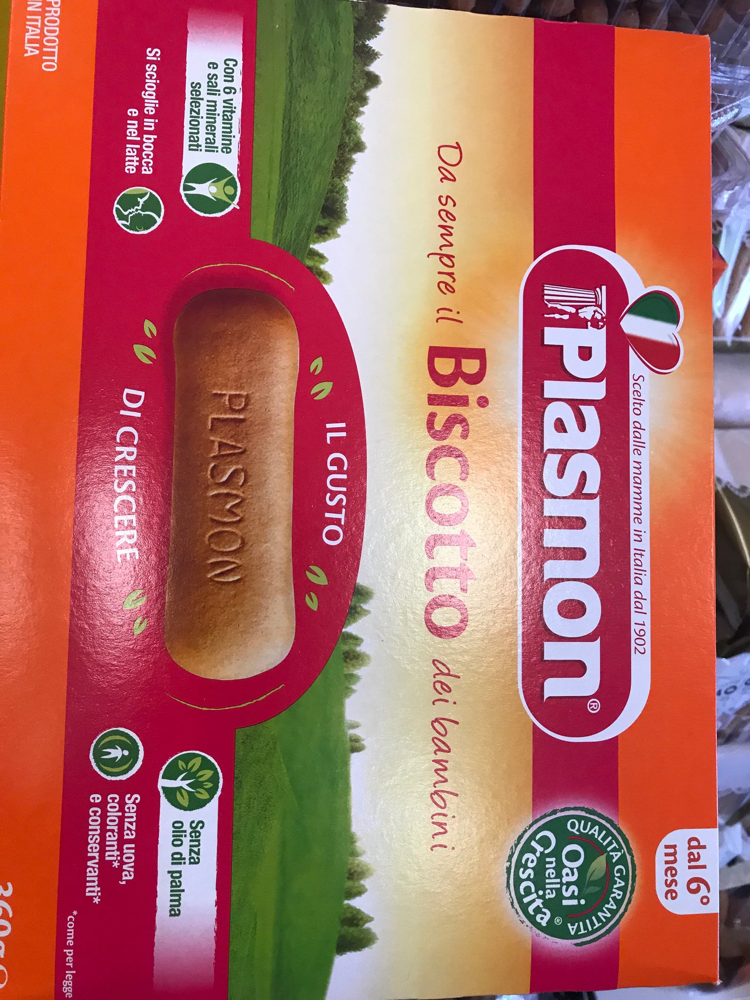 PLASMON BISCOTTINO GRANULATO X2 374 GR (6 in a box) –  -  The best E-commerce of Italian Food in UK